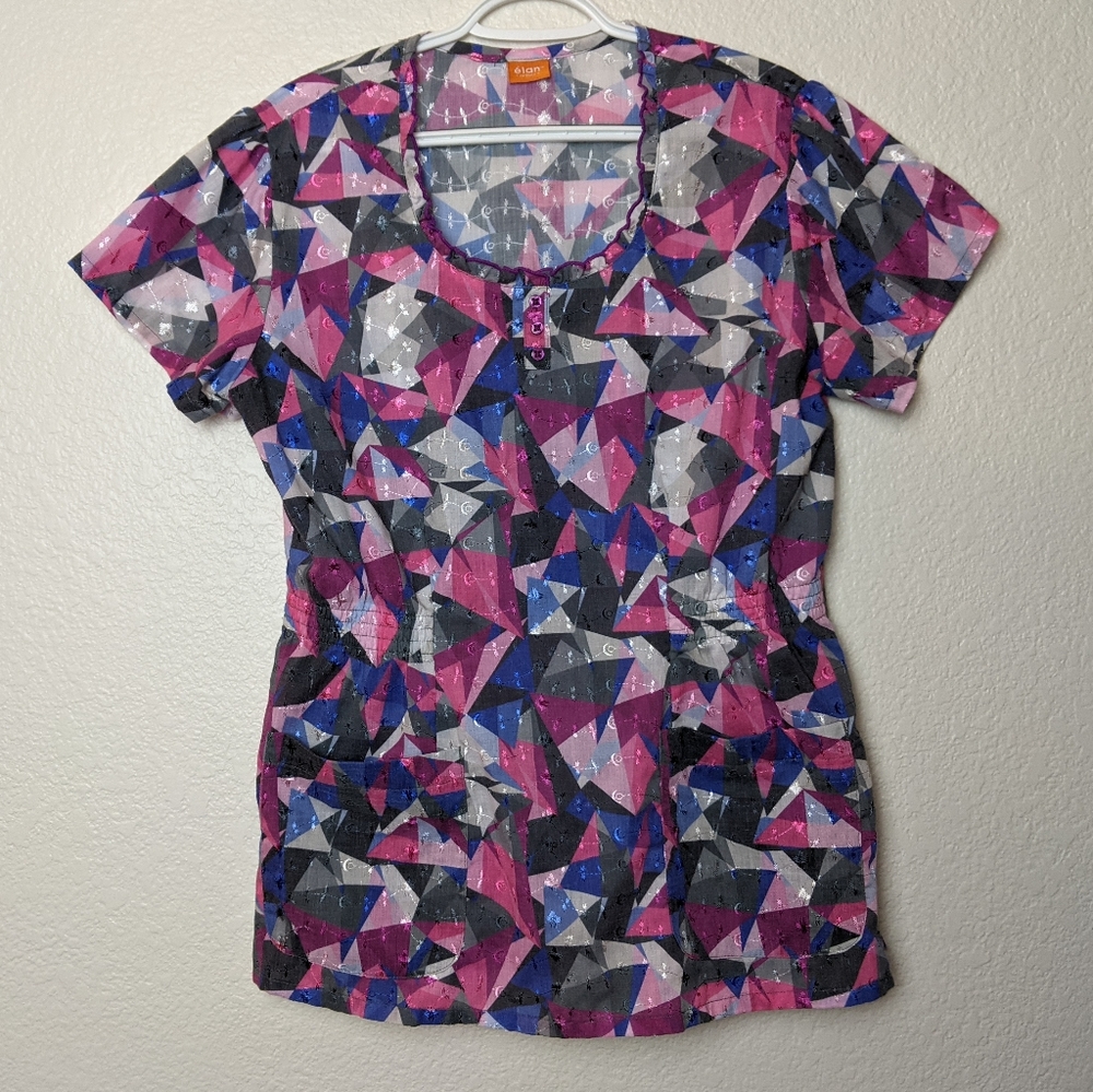 2/$17 Elan by Barco scrub top. See measurements